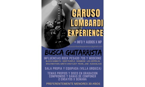 Se busca guitarrista