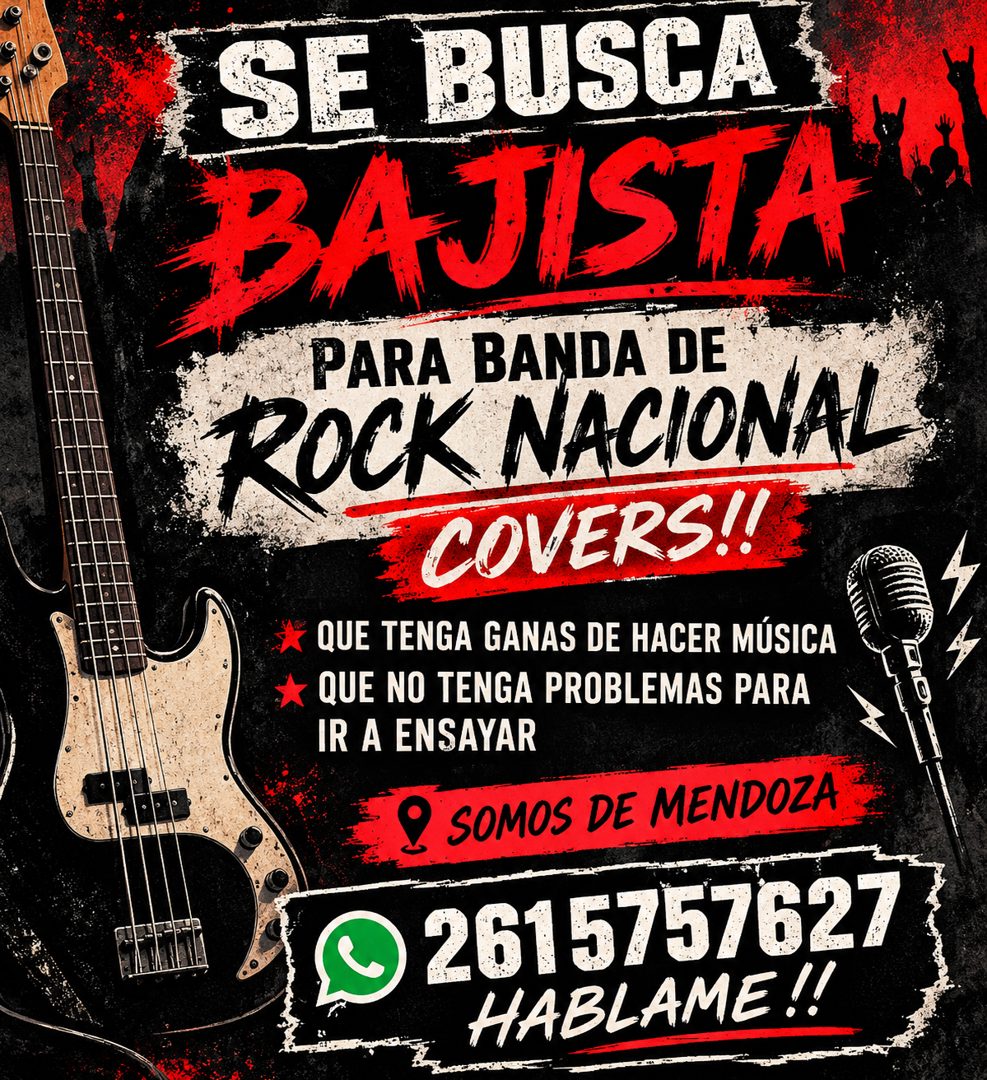 Bajista en mendoza