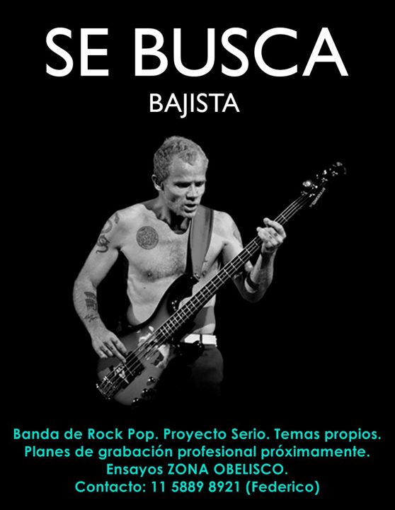 Se busca BAJISTA