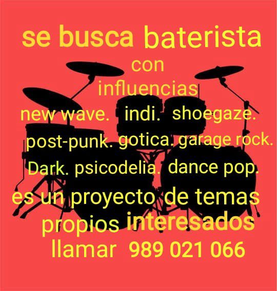 Se busca baterista