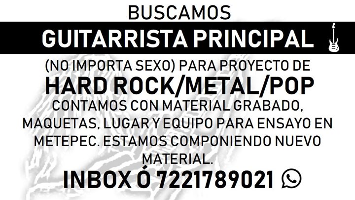 GUITARRISTA PRINCIPAL