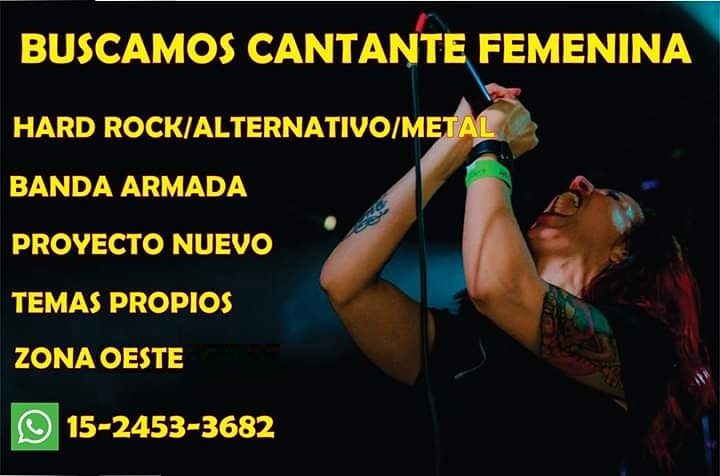 Buscamos cantante femenina