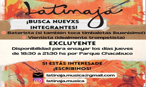 Buscamos Baterista