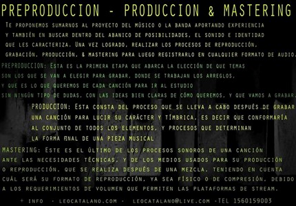 PRODUCCIÓN BANDAS