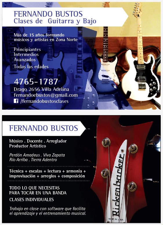 Clases de Bajo y Guitarra