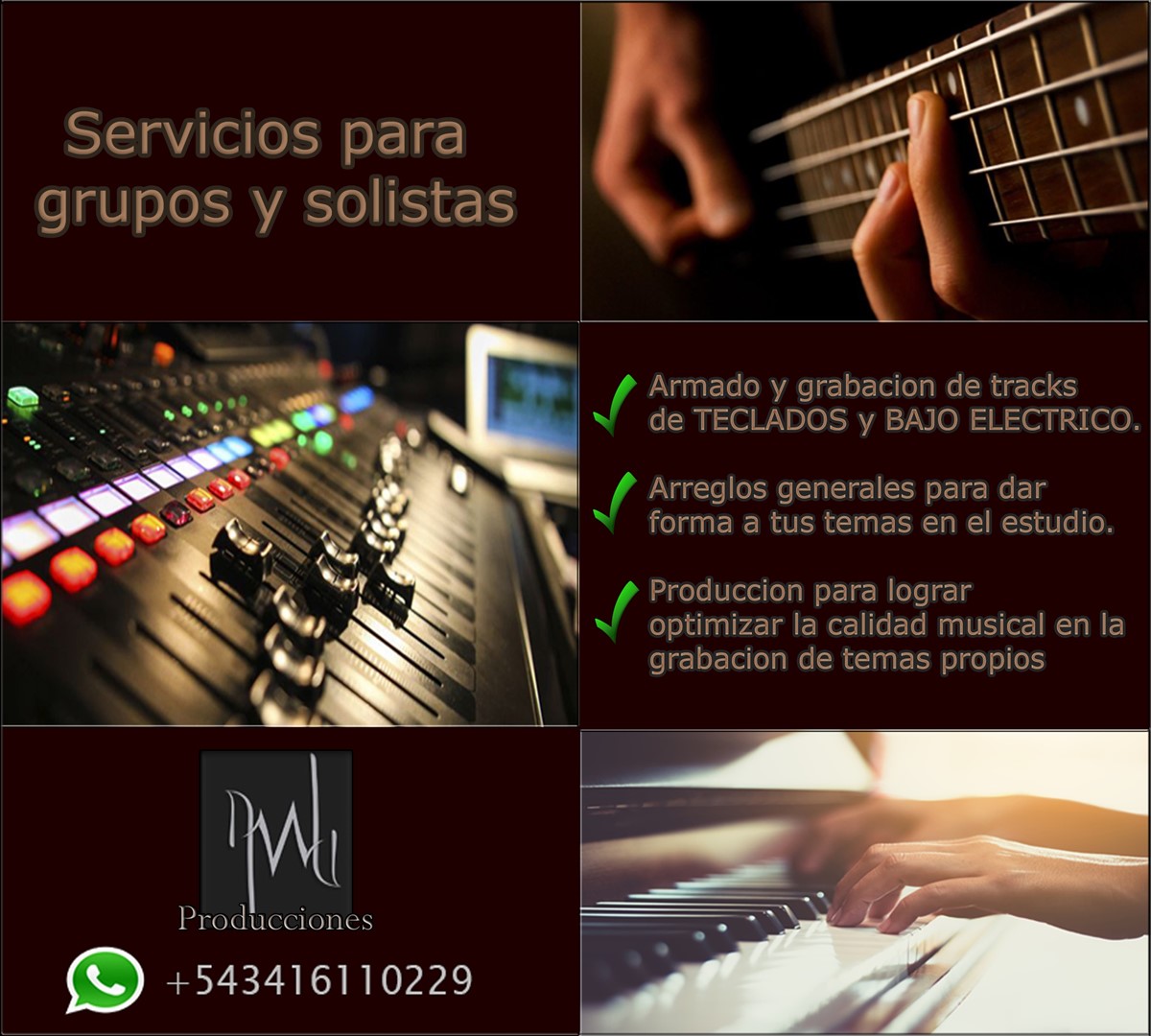 Servicio para grupos y solistas