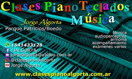 Clases de piano teclados música