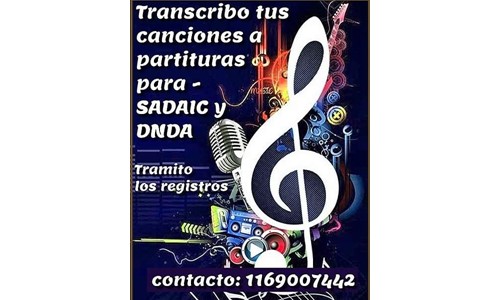 TRANSCRIBO CANCIONES P REGISTRAR